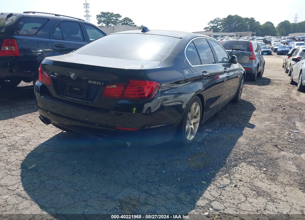 2013 BMW 550I XDRIVE VIN: WBAFU9C52DDY72007