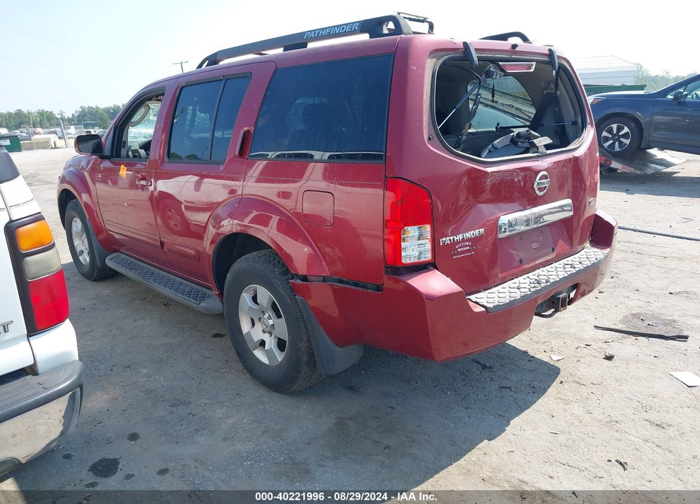 2007 NISSAN PATHFINDER VIN: 5N1AR18W87C625517