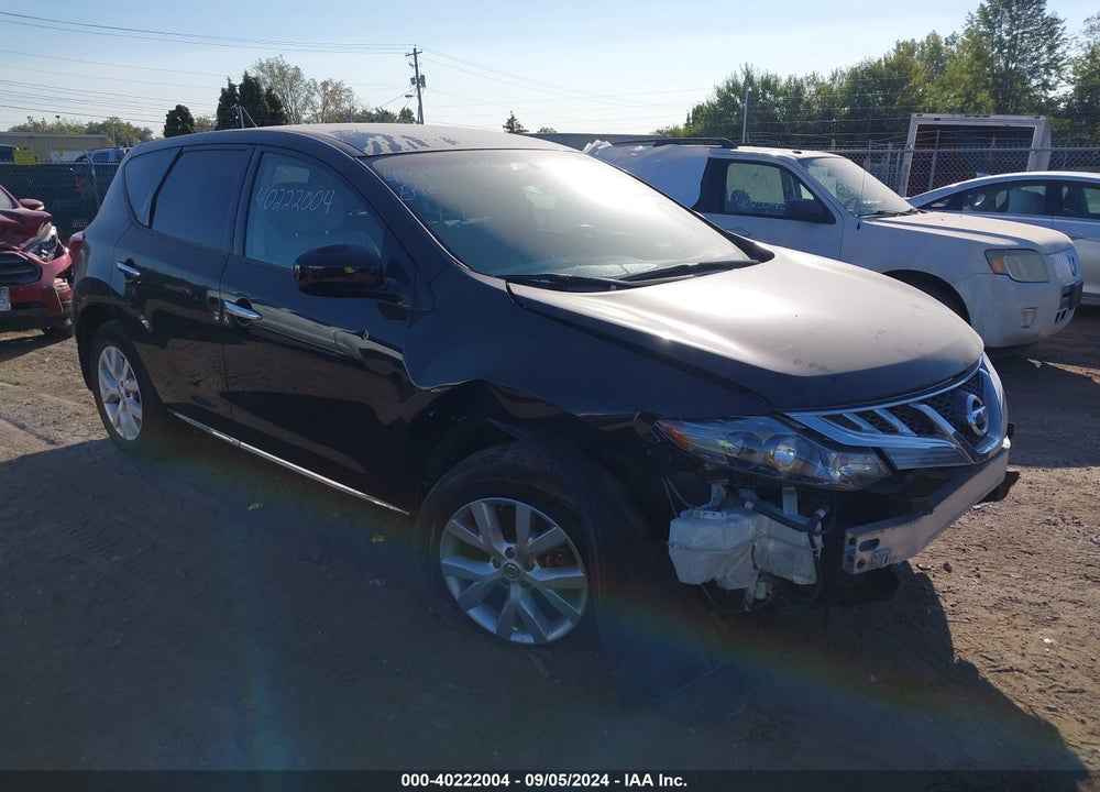 2012 NISSAN MURANO S VIN: JN8AZ1MW0CW221344