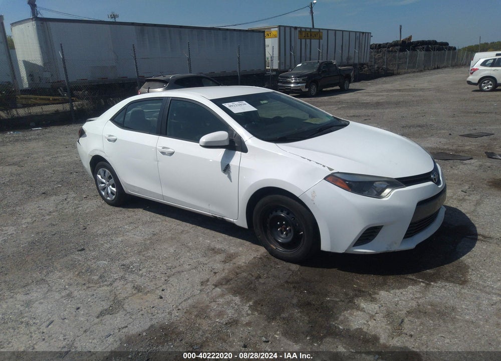 2016 TOYOTA COROLLA LE VIN: 5YFBURHE7GP526482