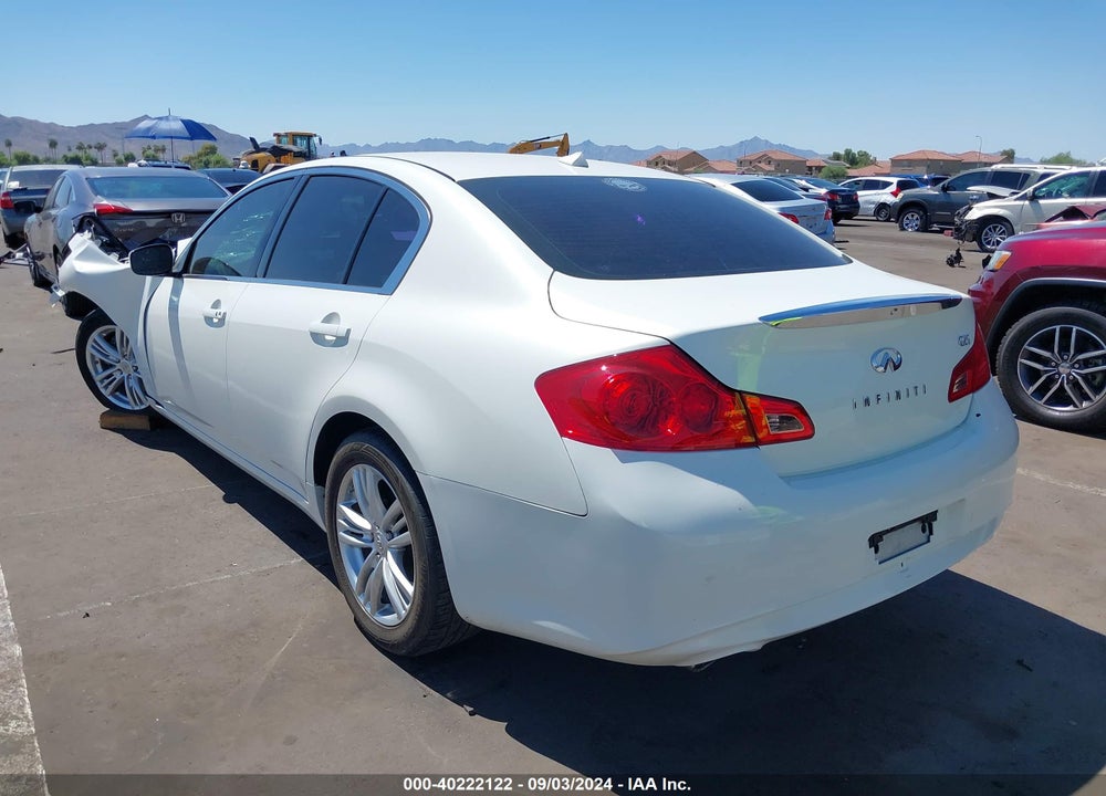 2011 INFINITI G25 VIN: JN1DV6AP6BM600733