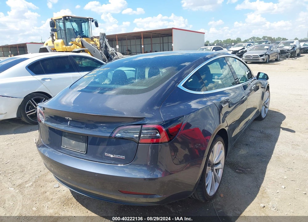 2019 TESLA MODEL 3 LONG RANGE/PERFORMANCE VIN: 5YJ3E1EB9KF469638