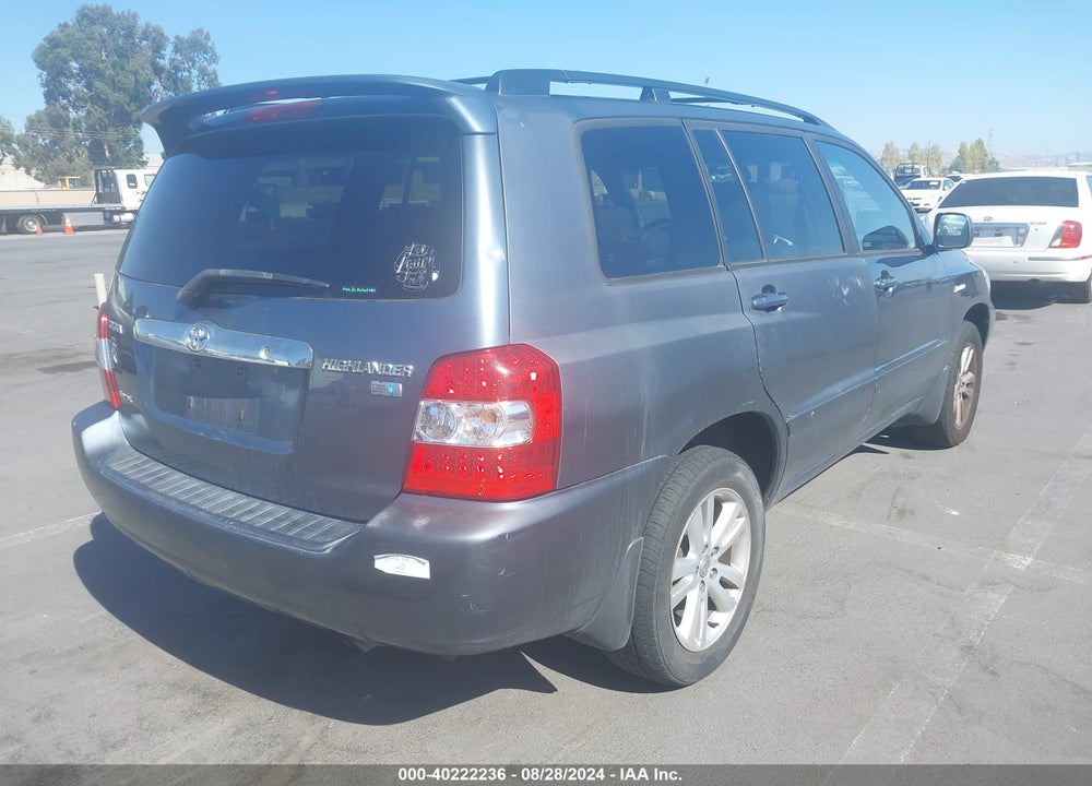 2006 TOYOTA HIGHLANDER HYBRID LIMITED V6 VIN: JTEEW21A360008539