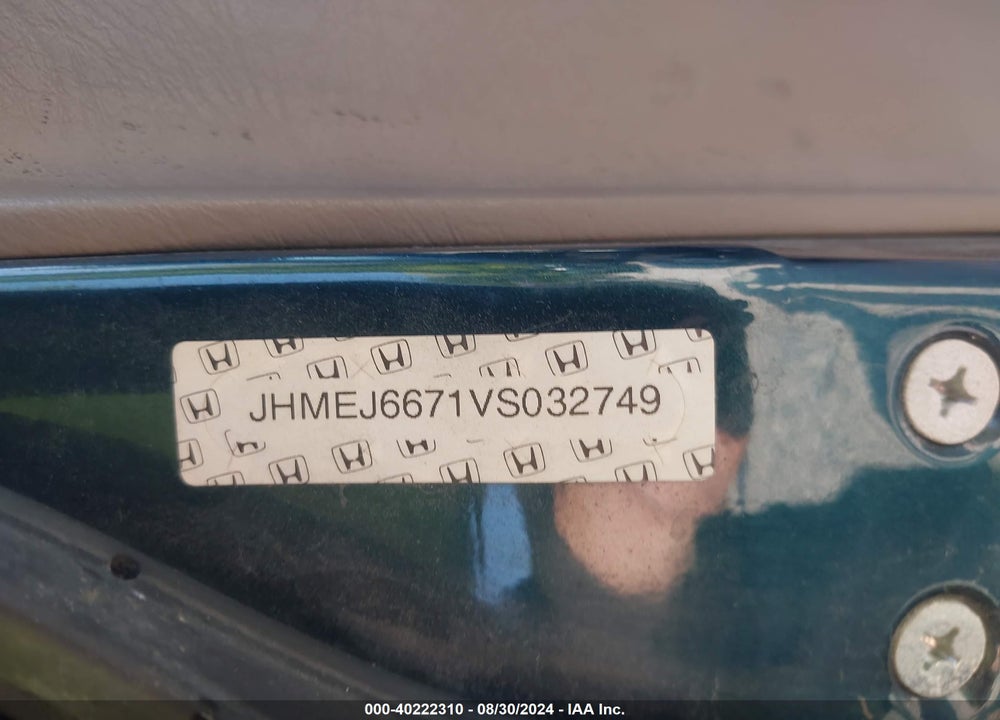 1997 HONDA CIVIC LX VIN: JHMEJ6671VS032749