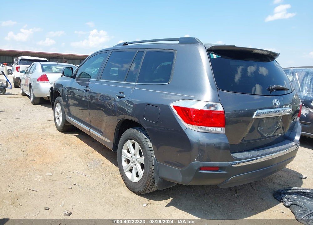 2012 TOYOTA HIGHLANDER BASE V6 VIN: 5TDZK3EH4CS054713