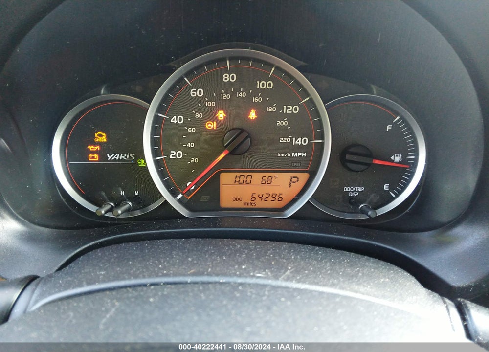 2014 TOYOTA YARIS L (TMMF PLANT) VIN: VNKJTUD32EA008648
