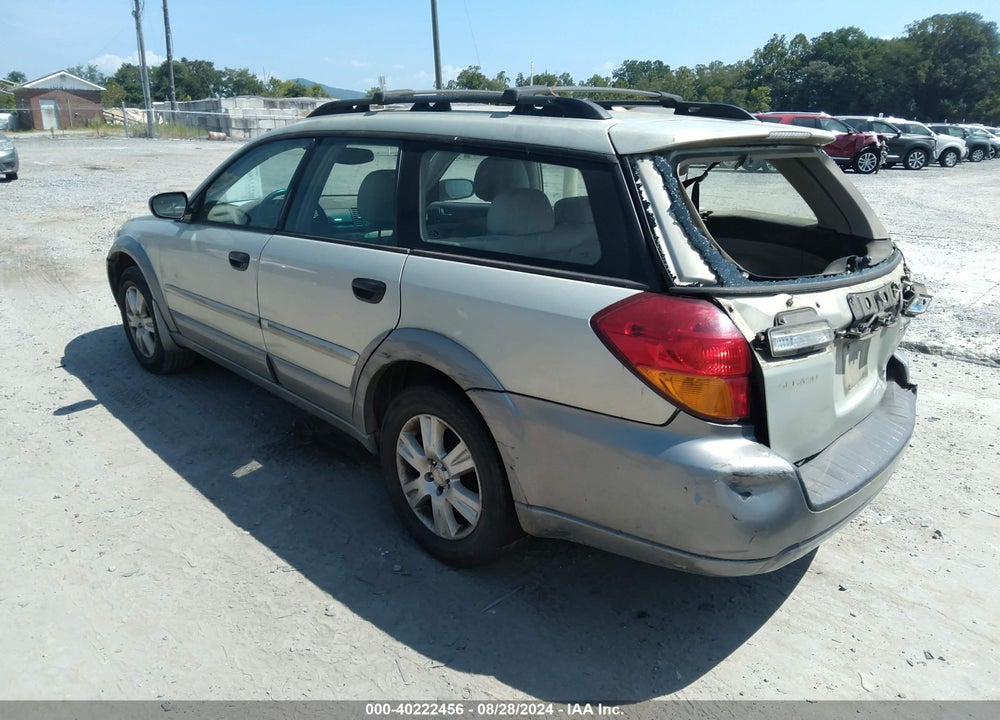2005 SUBARU OUTBACK 2.5I VIN: 4S4BP61C057361660