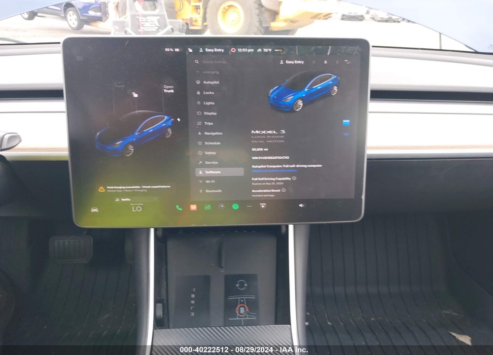 2018 TESLA MODEL 3 LONG RANGE/PERFORMANCE VIN: 5YJ3E1EB2JF054742