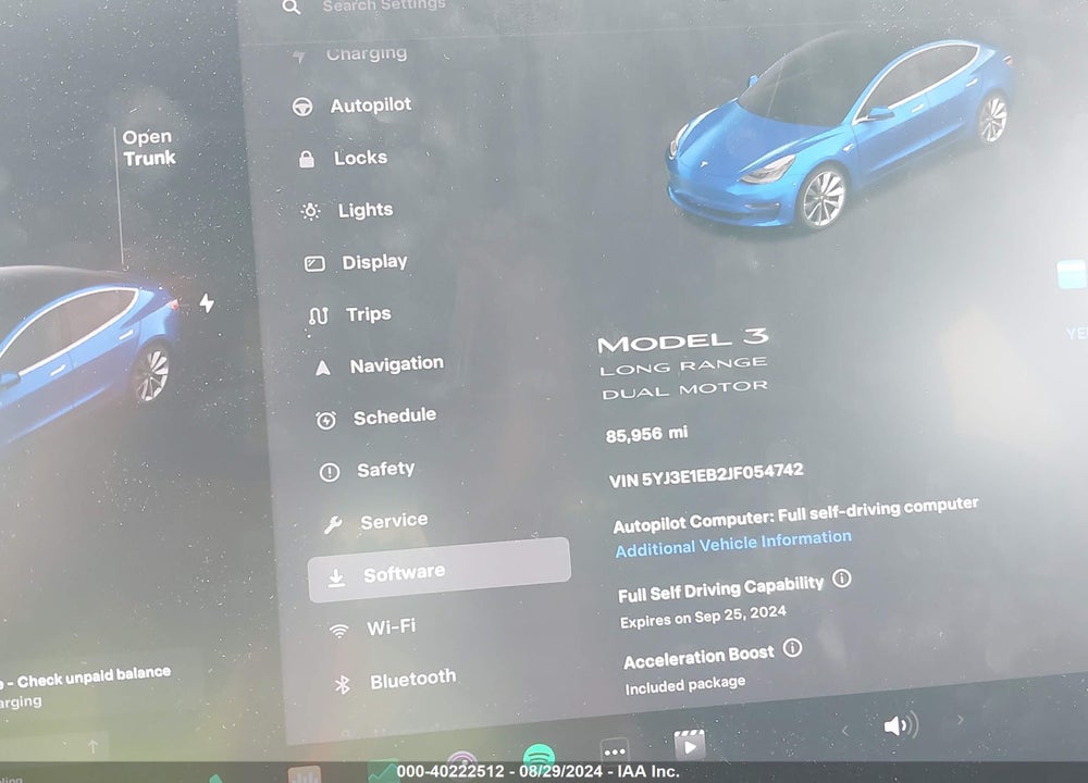2018 TESLA MODEL 3 LONG RANGE/PERFORMANCE VIN: 5YJ3E1EB2JF054742