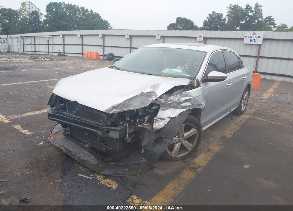 2012 VOLKSWAGEN PASSAT 2.5L SE VIN: 1VWBH7A38CC026672