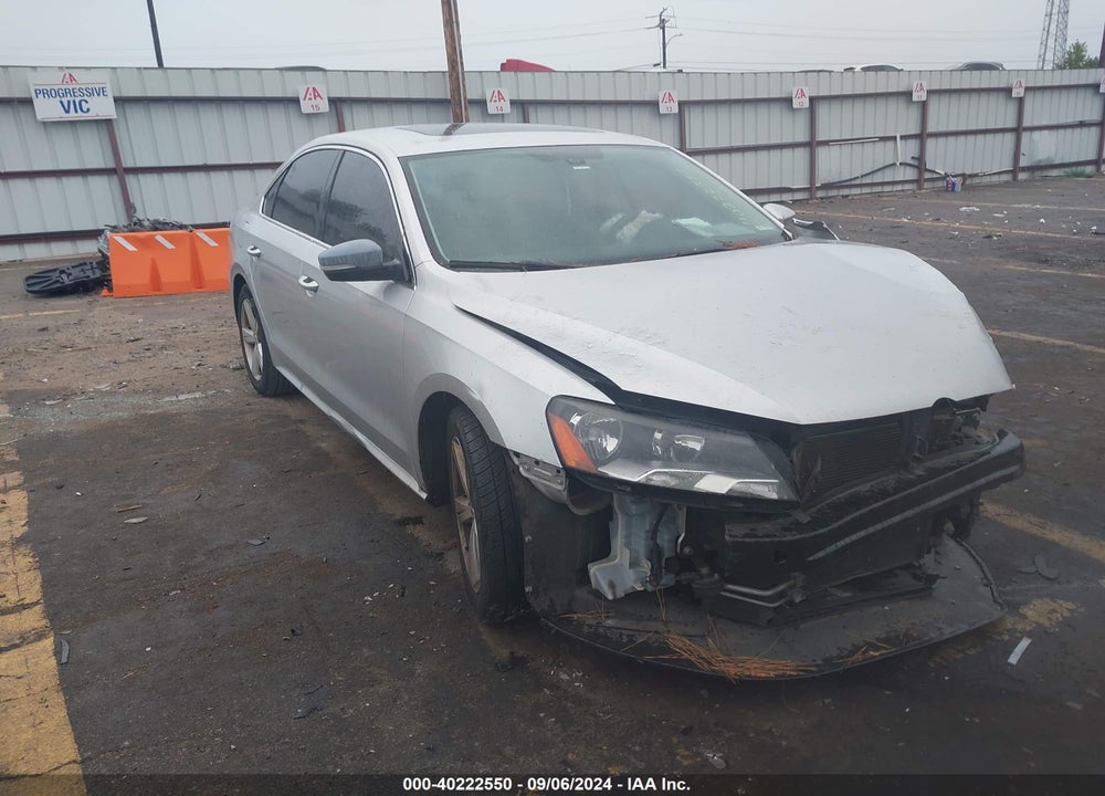 2012 VOLKSWAGEN PASSAT 2.5L SE VIN: 1VWBH7A38CC026672