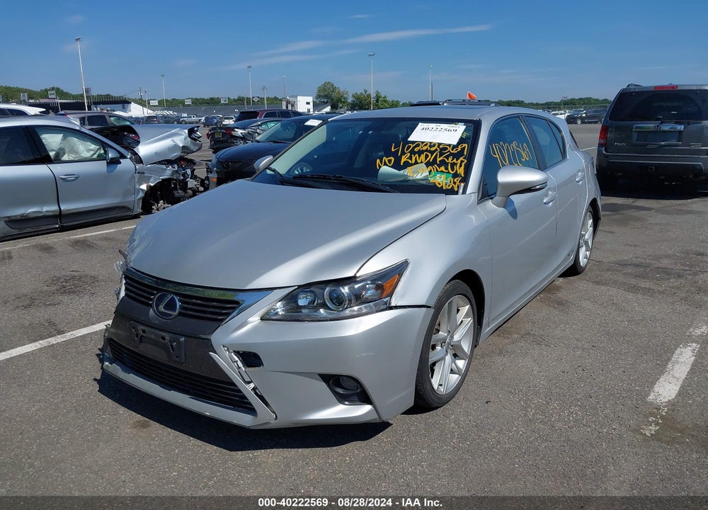 2014 LEXUS CT 200H VIN: JTHKD5BH7E2184070
