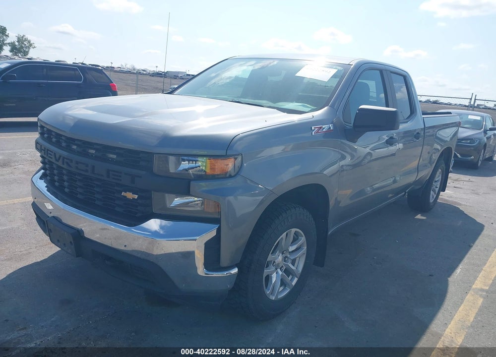 2020 CHEVROLET SILVERADO 1500 4WD DOUBLE CAB STANDARD BED WT VIN: 1GCRYAEF7LZ191385