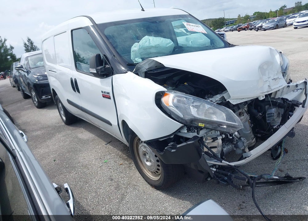 2022 RAM PROMASTER CITY CARGO VAN VIN: ZFBHRFAB3N6W54705