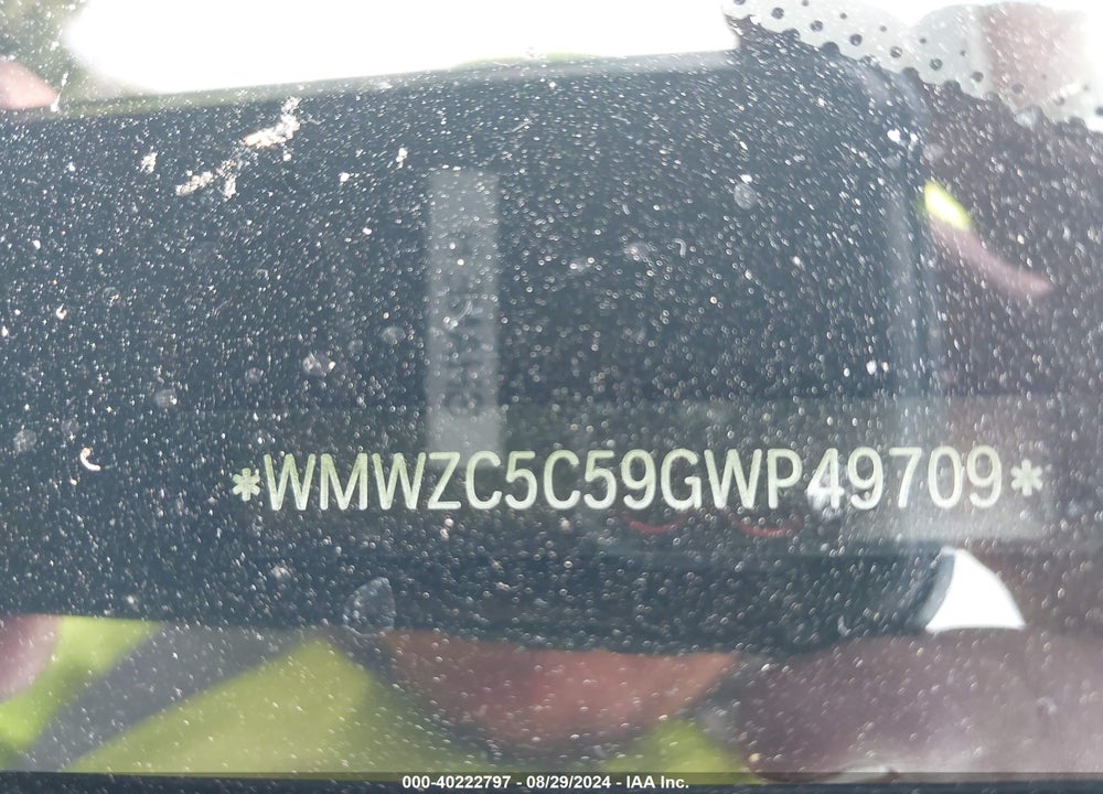 2016 MINI COUNTRYMAN COOPER S VIN: WMWZC5C59GWP49709