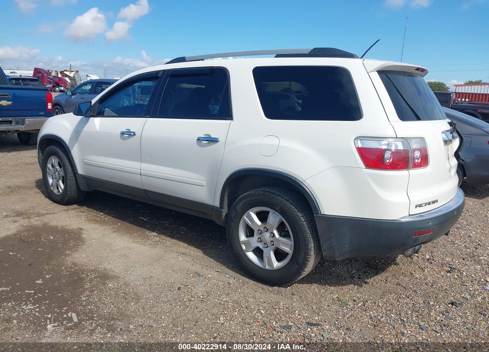 2010 GMC ACADIA SLE VIN: 1GKLRLEDXAJ226613