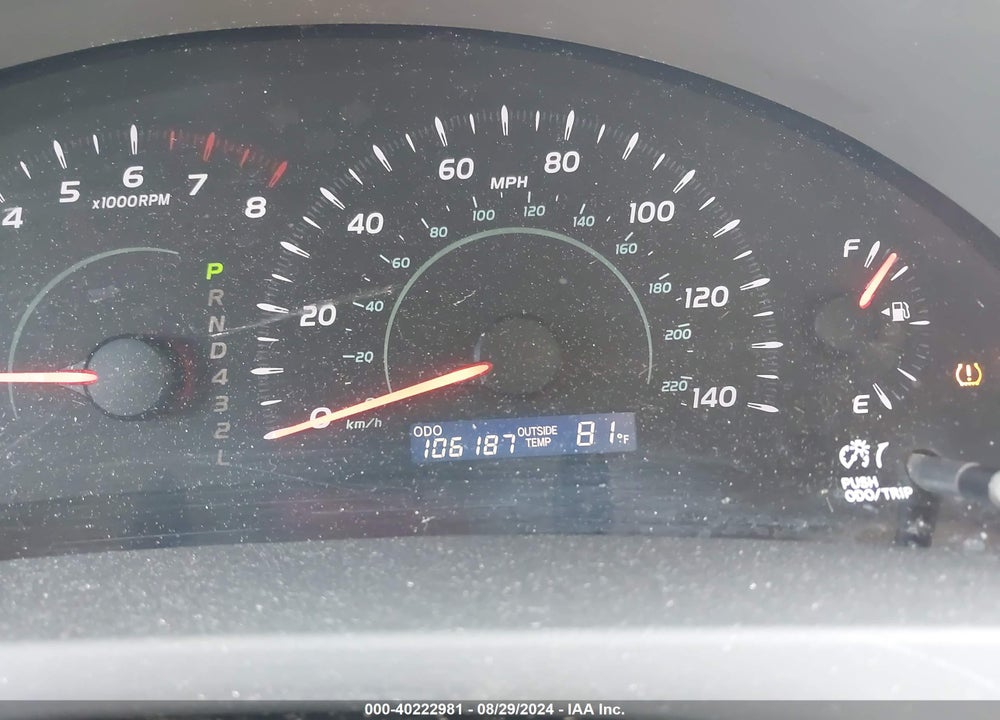 2008 TOYOTA CAMRY LE VIN: 4T1BE46K28U255131