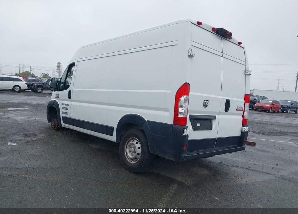 2020 RAM PROMASTER 1500 HIGH ROOF 136 WB VIN: 3C6TRVBG3LE114099