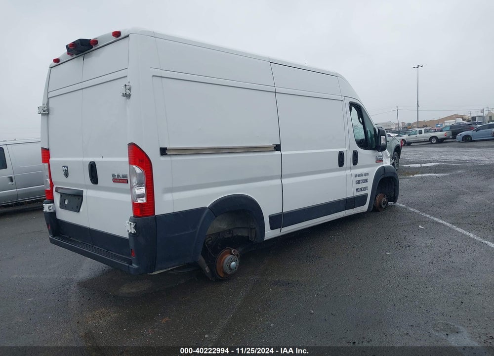 2020 RAM PROMASTER 1500 HIGH ROOF 136 WB VIN: 3C6TRVBG3LE114099
