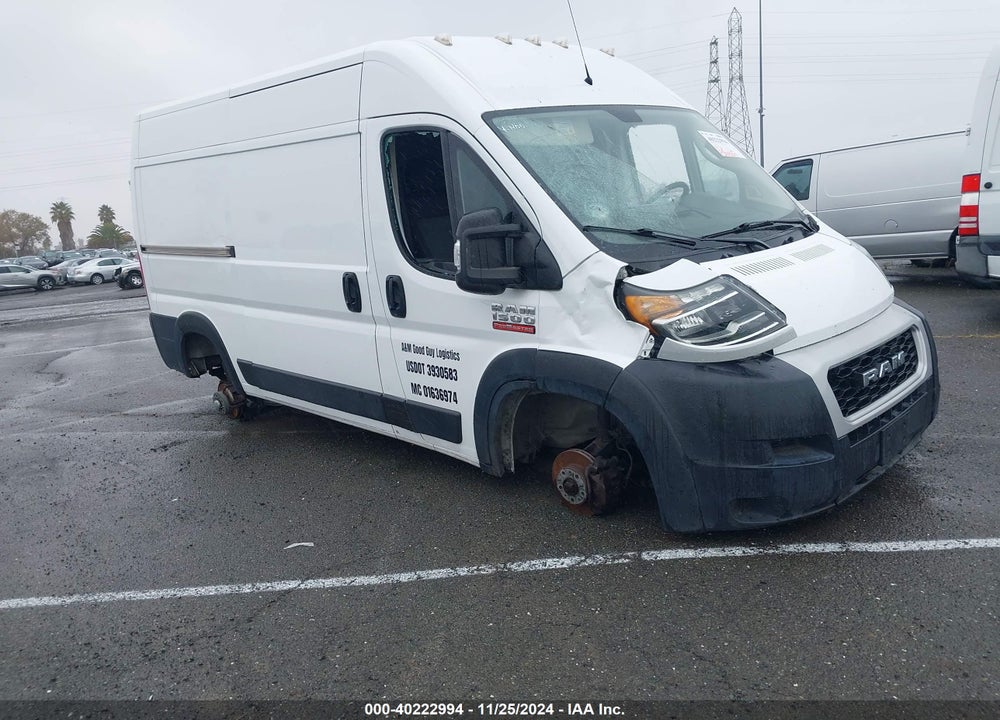 2020 RAM PROMASTER 1500 HIGH ROOF 136 WB VIN: 3C6TRVBG3LE114099