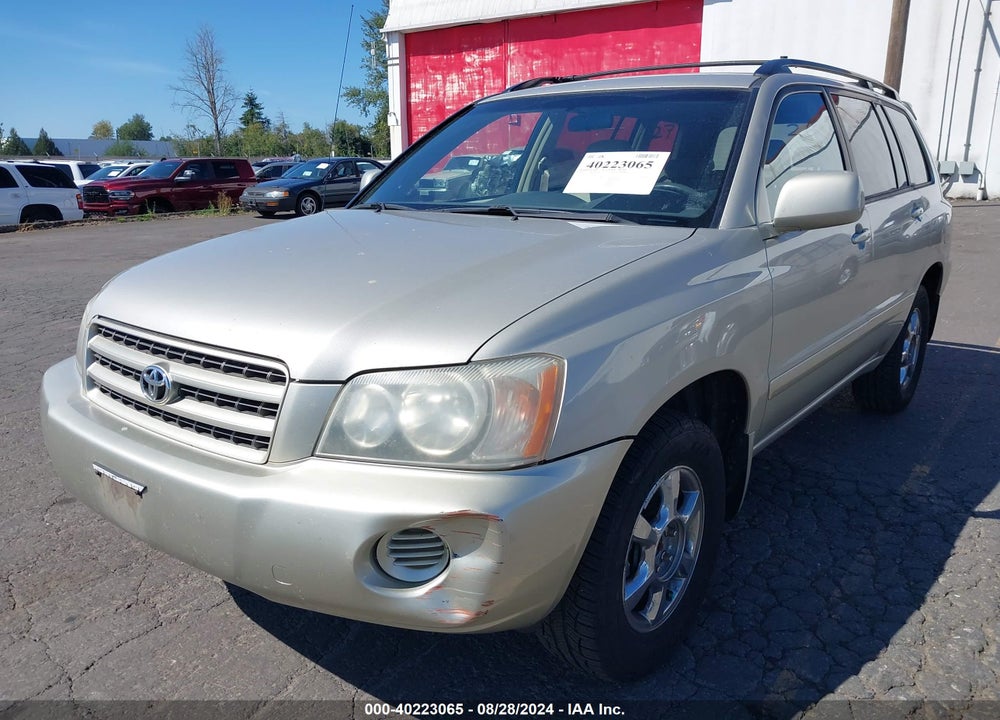 2002 TOYOTA HIGHLANDER VIN: JTEHD21A620012002