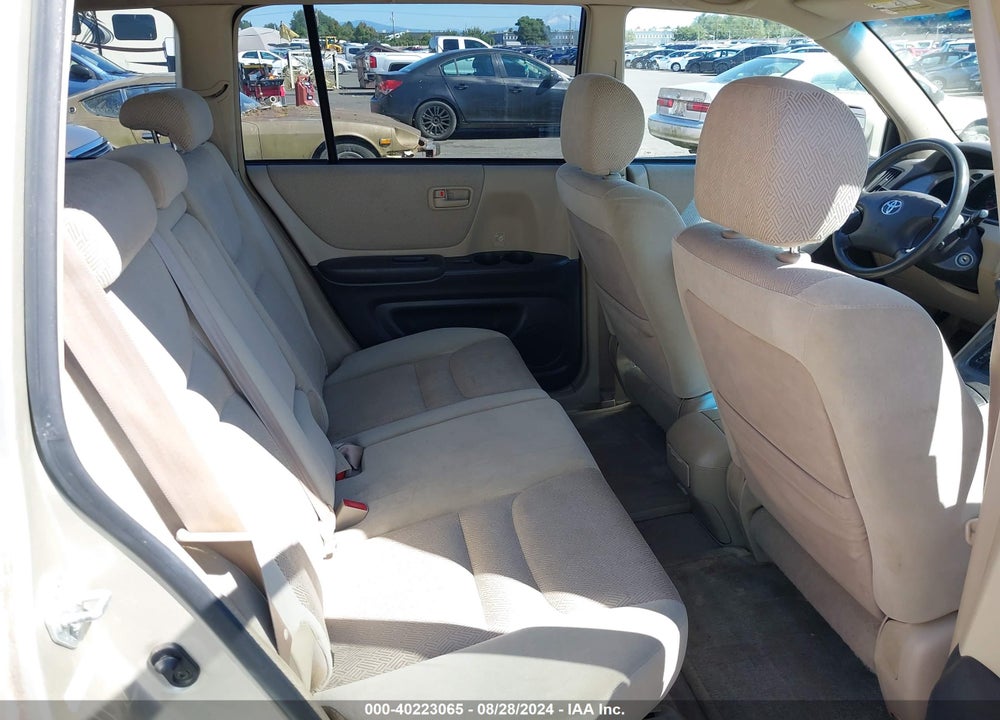 2002 TOYOTA HIGHLANDER VIN: JTEHD21A620012002