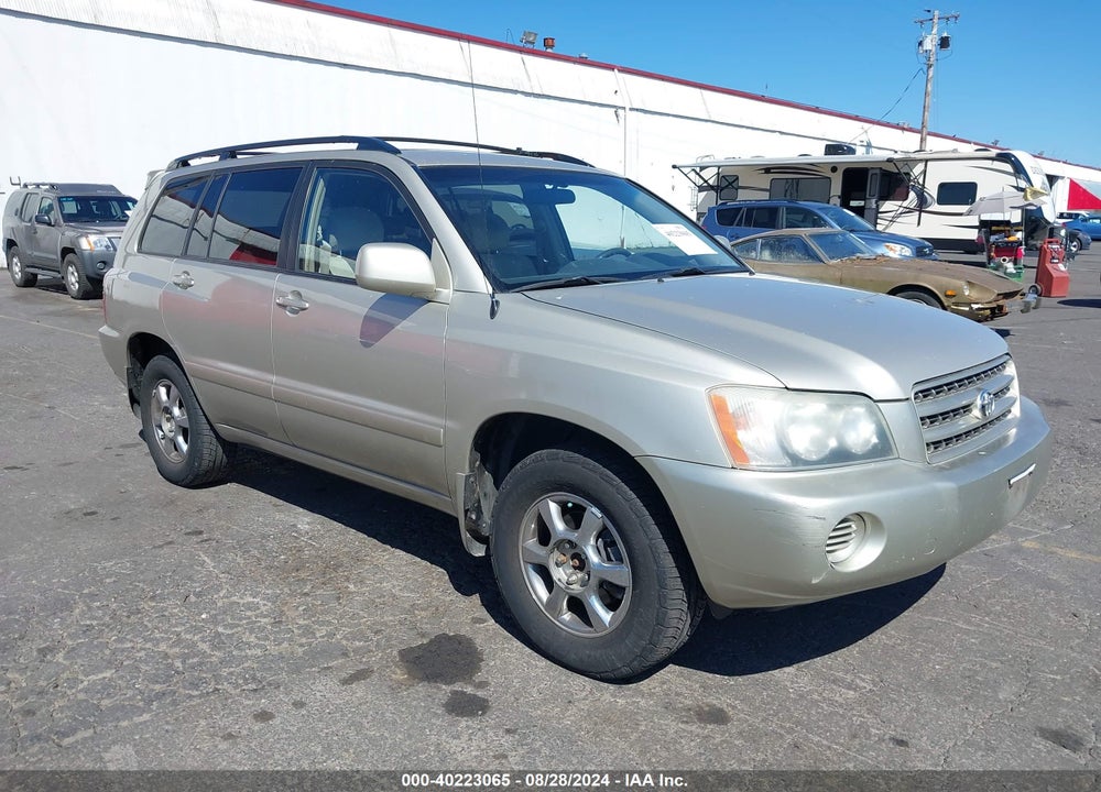 2002 TOYOTA HIGHLANDER VIN: JTEHD21A620012002