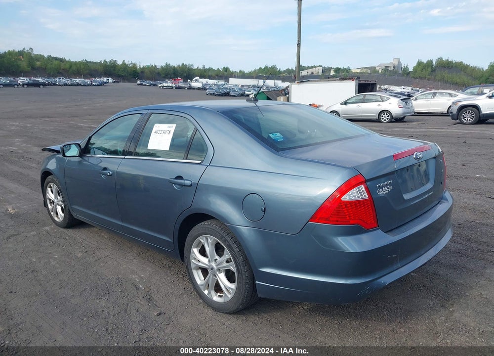 2012 FORD FUSION VIN: 3FAHP0HA0CR288222