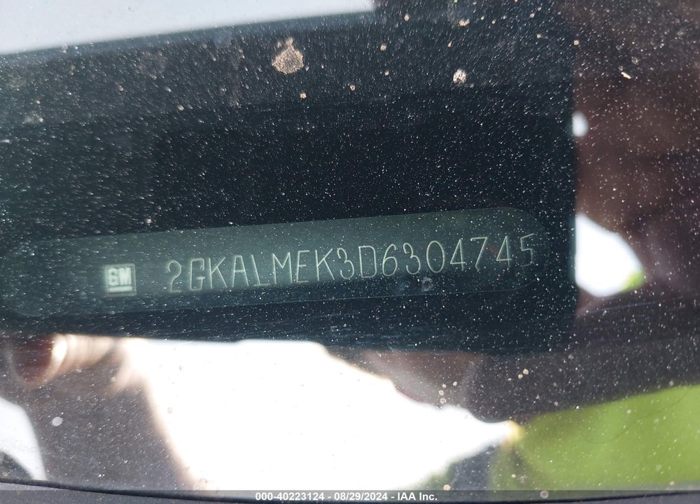 2013 GMC TERRAIN SLE-1 VIN: 2GKALMEK3D6304745