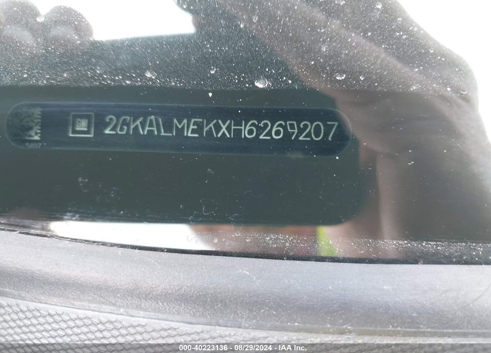 2017 GMC TERRAIN SLE-1 VIN: 2GKALMEKXH6269207