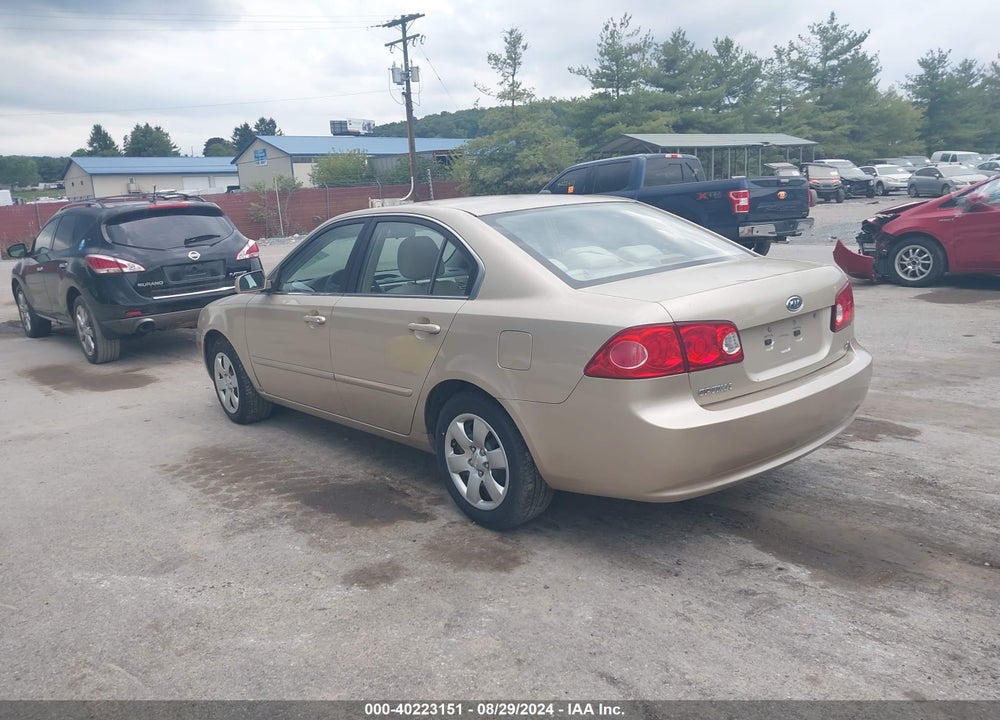 2007 KIA OPTIMA EX/LX VIN: KNAGE123375092356
