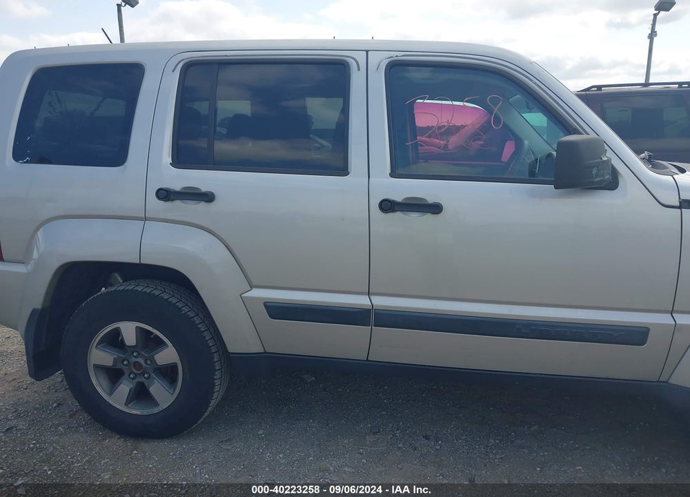2008 JEEP LIBERTY SPORT VIN: 1J8GN28K88W265705