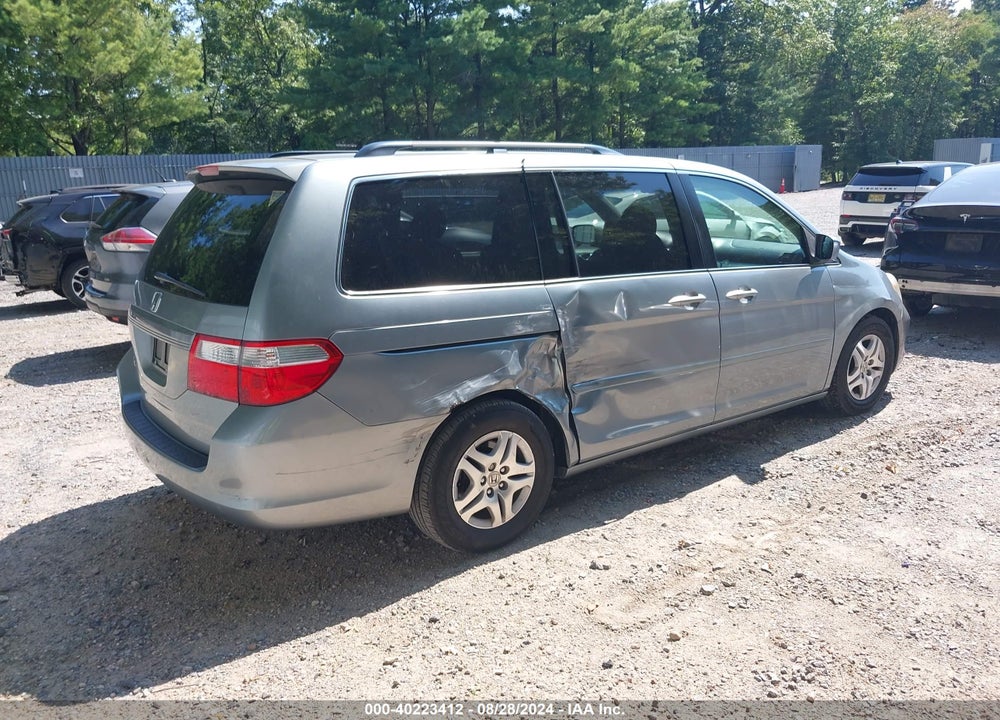 2006 HONDA ODYSSEY EX-L VIN: 5FNRL38796B016497