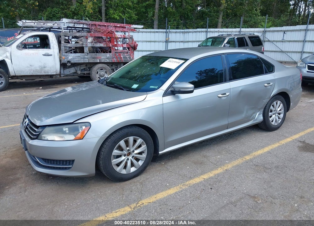 2012 VOLKSWAGEN PASSAT 2.5L S VIN: 1VWAP7A33CC106072