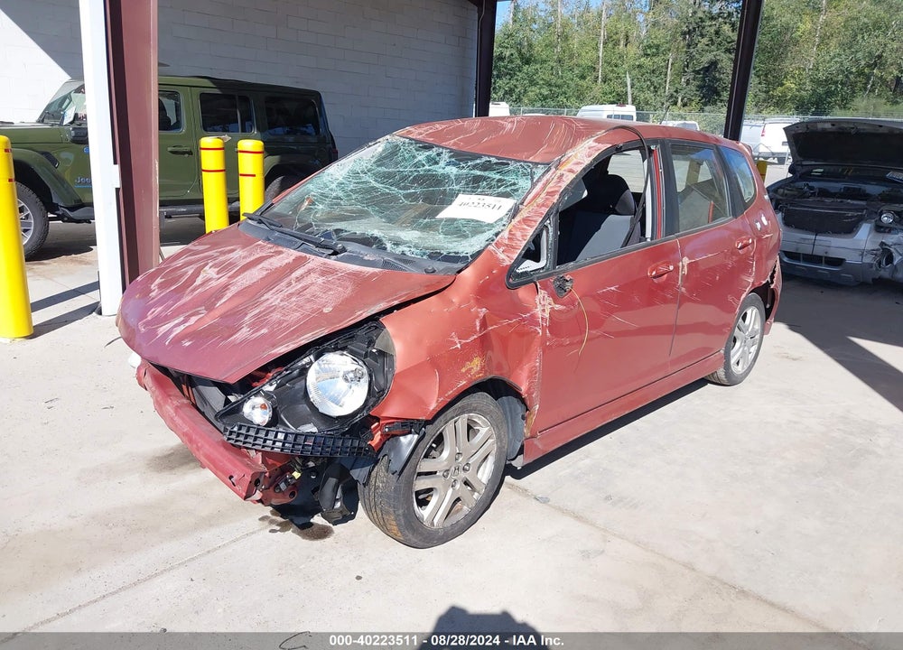 2008 HONDA FIT VIN: JHMGD38638S074184