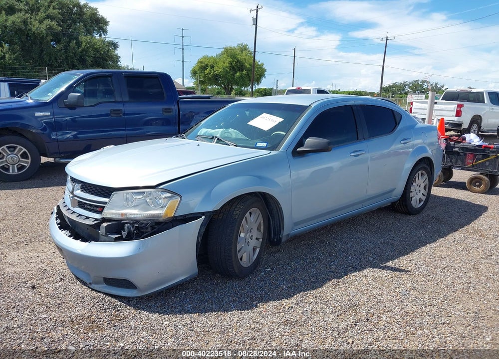 2013 DODGE AVENGER SE VIN: 1C3CDZAB7DN654044