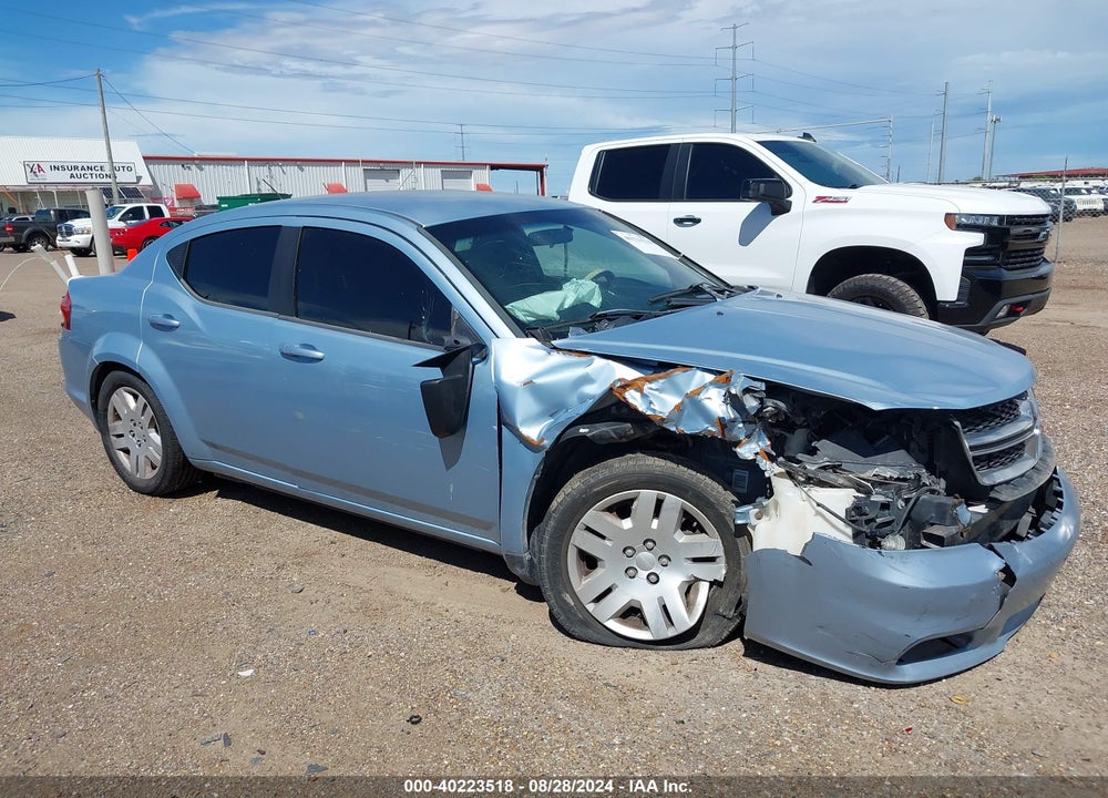 2013 DODGE AVENGER SE VIN: 1C3CDZAB7DN654044