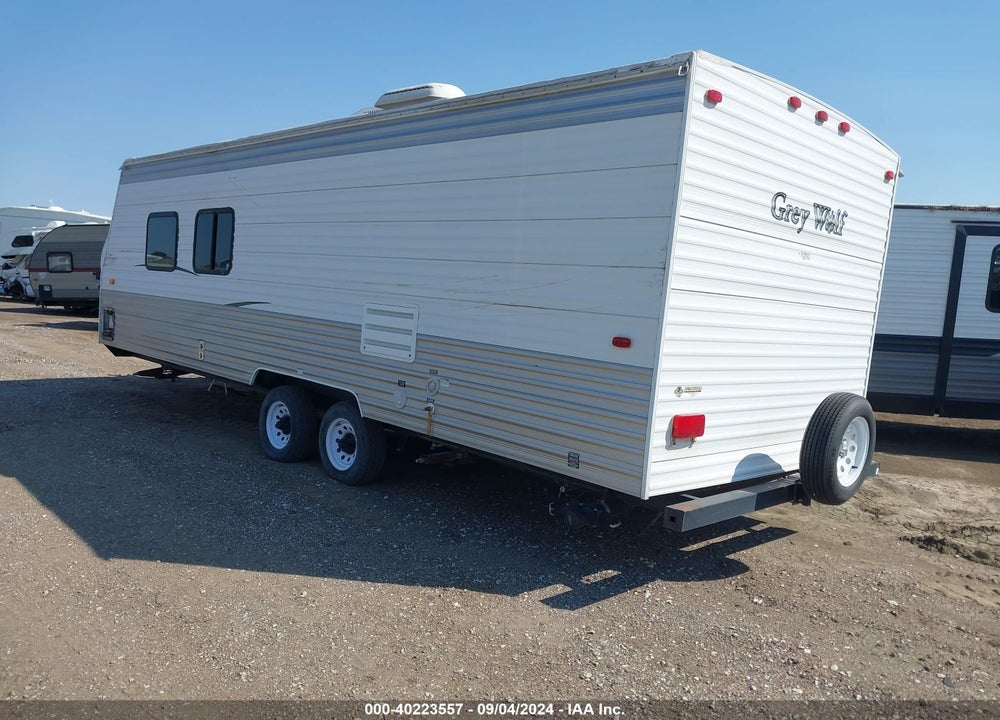 2008 FOREST RIVER GREY WOLF TRAVEL TRAILER VIN: 4X4TCKB218K008004