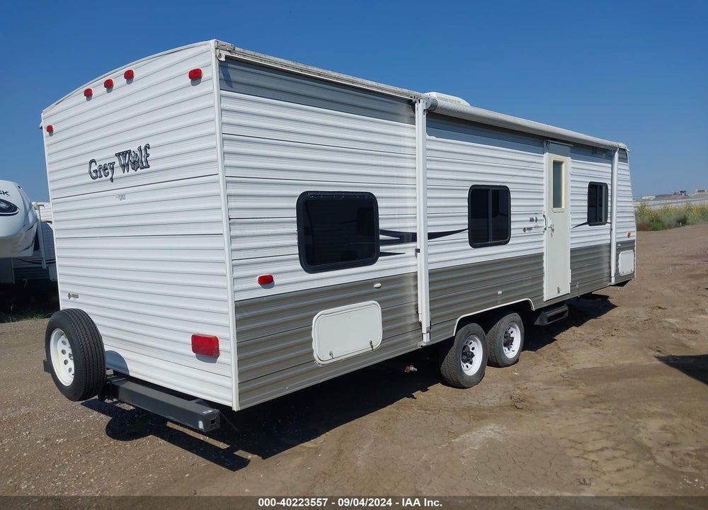 2008 FOREST RIVER GREY WOLF TRAVEL TRAILER VIN: 4X4TCKB218K008004
