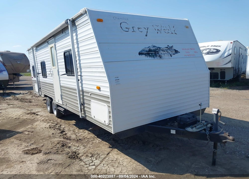 2008 FOREST RIVER GREY WOLF TRAVEL TRAILER VIN: 4X4TCKB218K008004