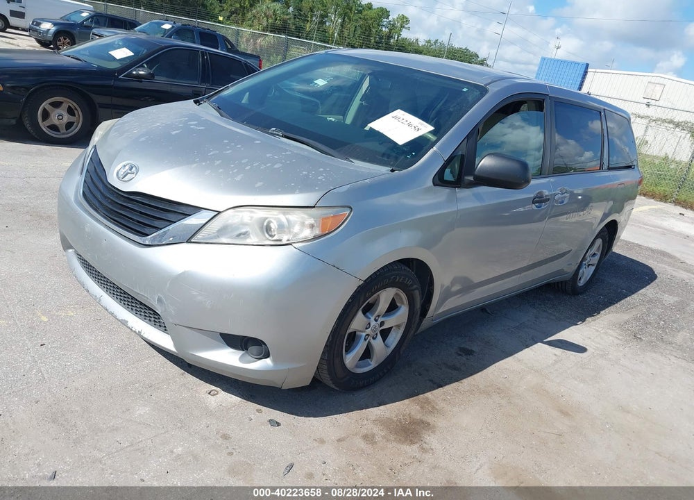 2012 TOYOTA SIENNA BASE V6 7 PASSENGER VIN: 5TDZK3DC8CS177985