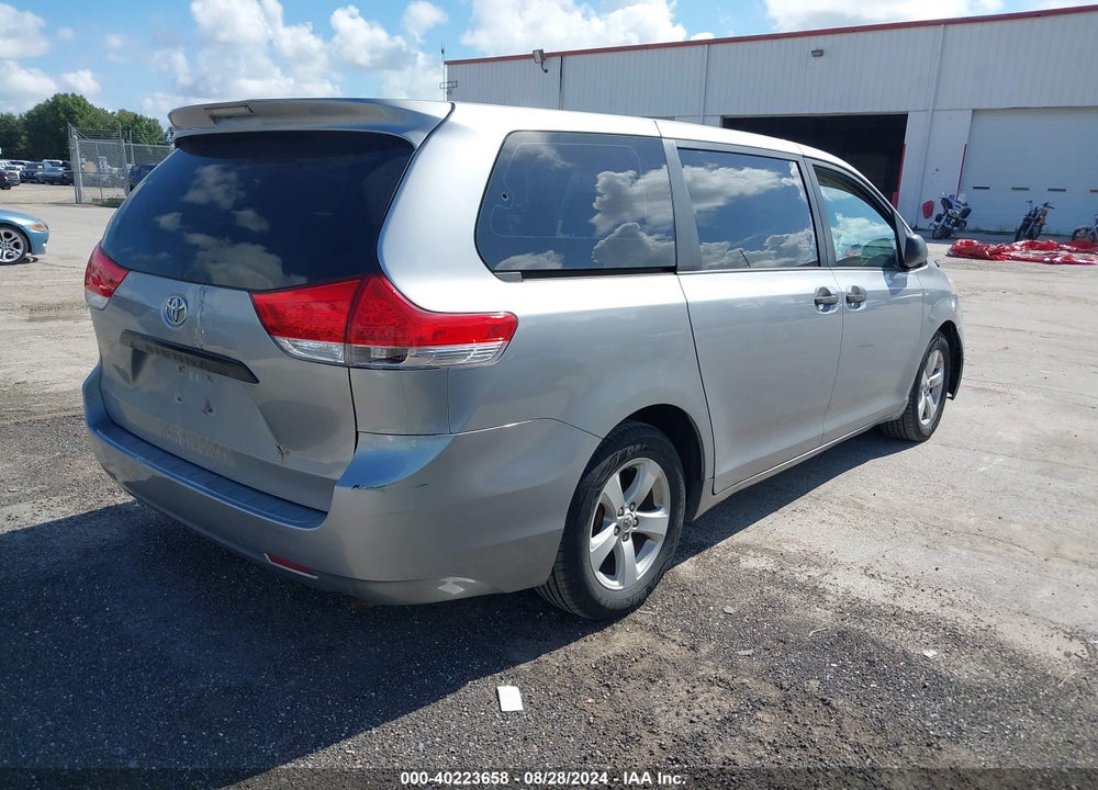 2012 TOYOTA SIENNA BASE V6 7 PASSENGER VIN: 5TDZK3DC8CS177985