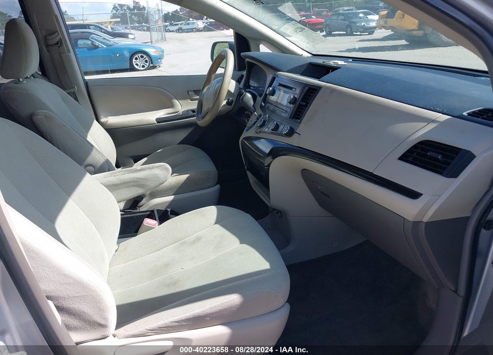2012 TOYOTA SIENNA BASE V6 7 PASSENGER VIN: 5TDZK3DC8CS177985
