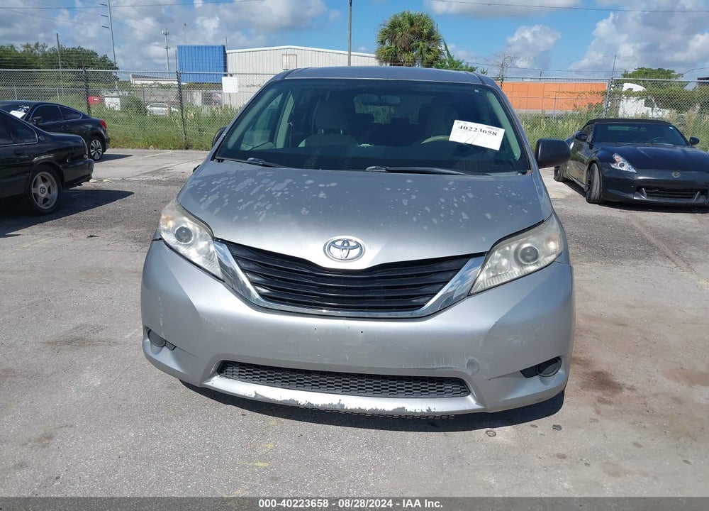 2012 TOYOTA SIENNA BASE V6 7 PASSENGER VIN: 5TDZK3DC8CS177985