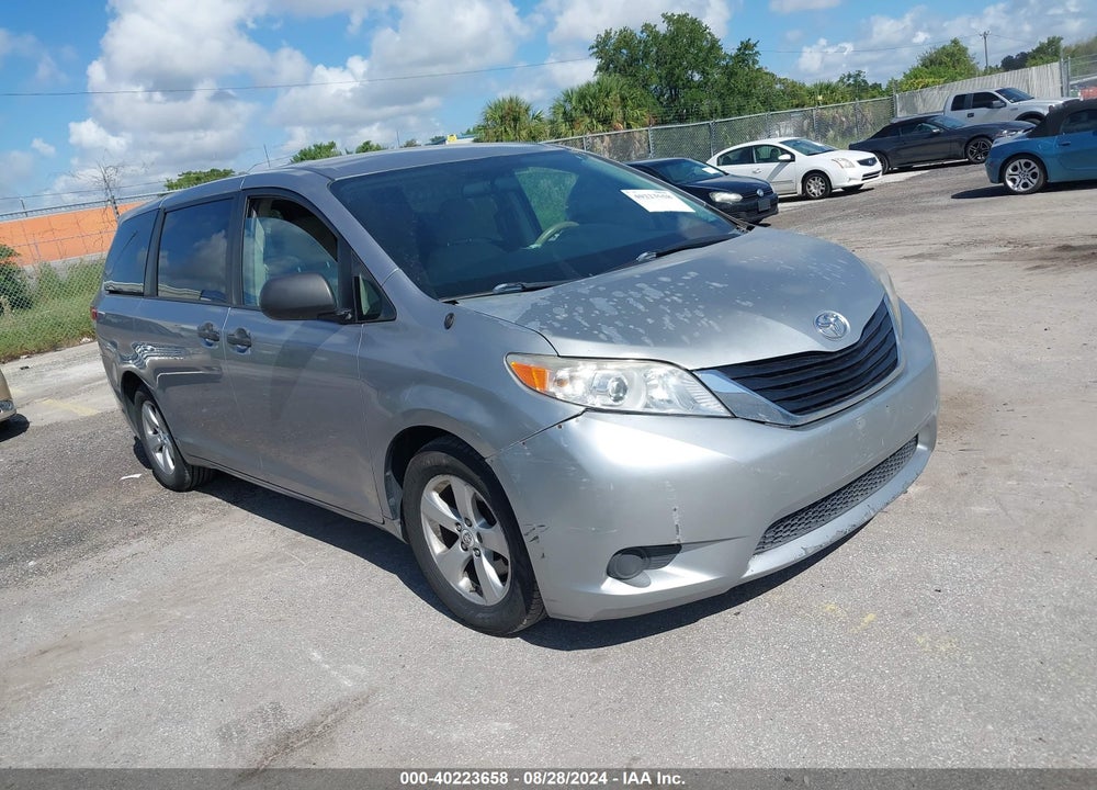 2012 TOYOTA SIENNA BASE V6 7 PASSENGER VIN: 5TDZK3DC8CS177985