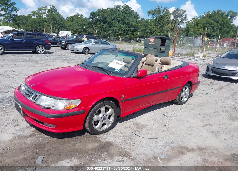 2001 SAAB 9-3 SE VIN: YS3DF78K617002819