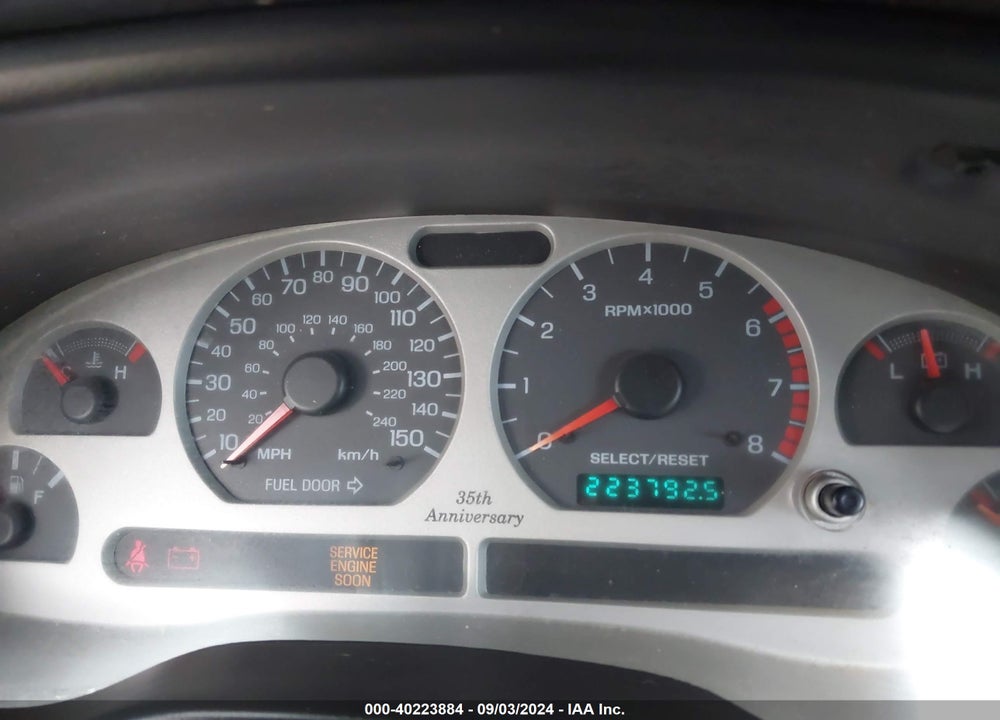 1999 FORD MUSTANG GT VIN: 1FAFP42X6XF227276