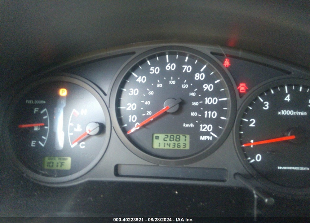 2007 SUBARU IMPREZA VIN: JF1GG61687H806945