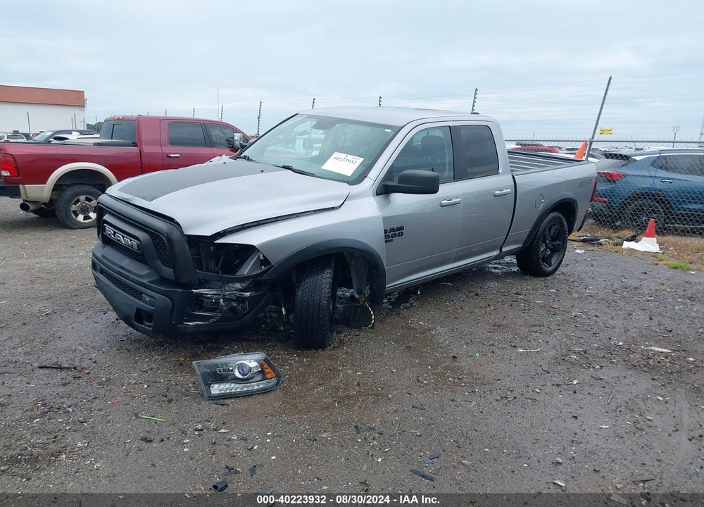 2019 RAM 1500 CLASSIC WARLOCK QUAD CAB 4X4 6'4 BOX VIN: 1C6RR7GGXKS688273