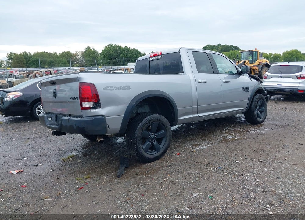 2019 RAM 1500 CLASSIC WARLOCK QUAD CAB 4X4 6'4 BOX VIN: 1C6RR7GGXKS688273